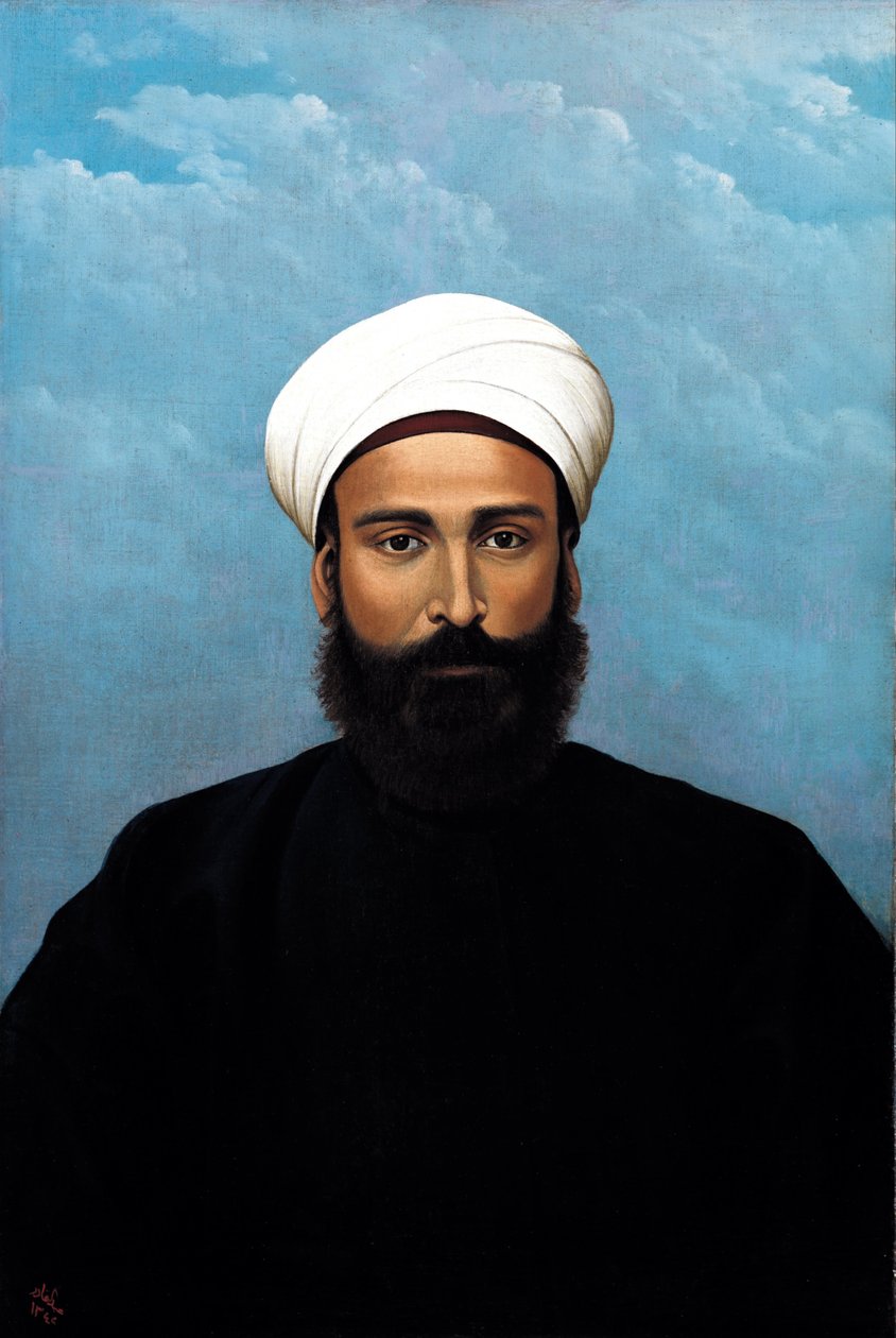 Retrato de Mohamed Darouich al Allousi de Abdul Qadir al Rassam