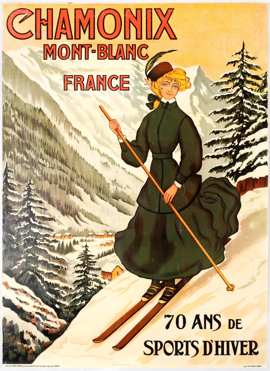 Chamonix Mont Blanc 70 años de deportes de invierno de Abel Faivre