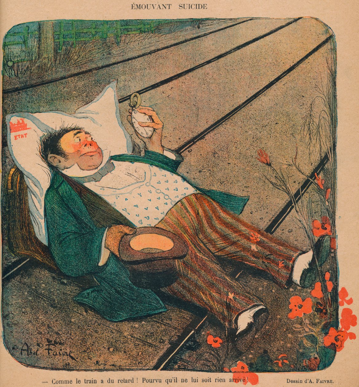 Emouvant Suicide de Abel Faivre