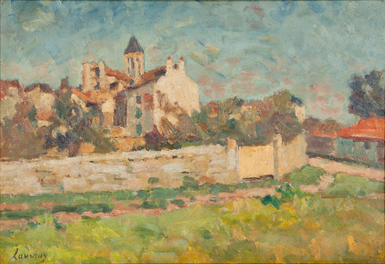 Paisaje (óleo sobre lienzo) de Abel Lauvray