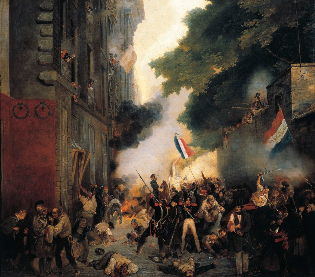 Episodio de la Revolución de 1830, día de julio: Ataque al cuartel de la calle Babilonia el 29 de julio de Abel Lordon