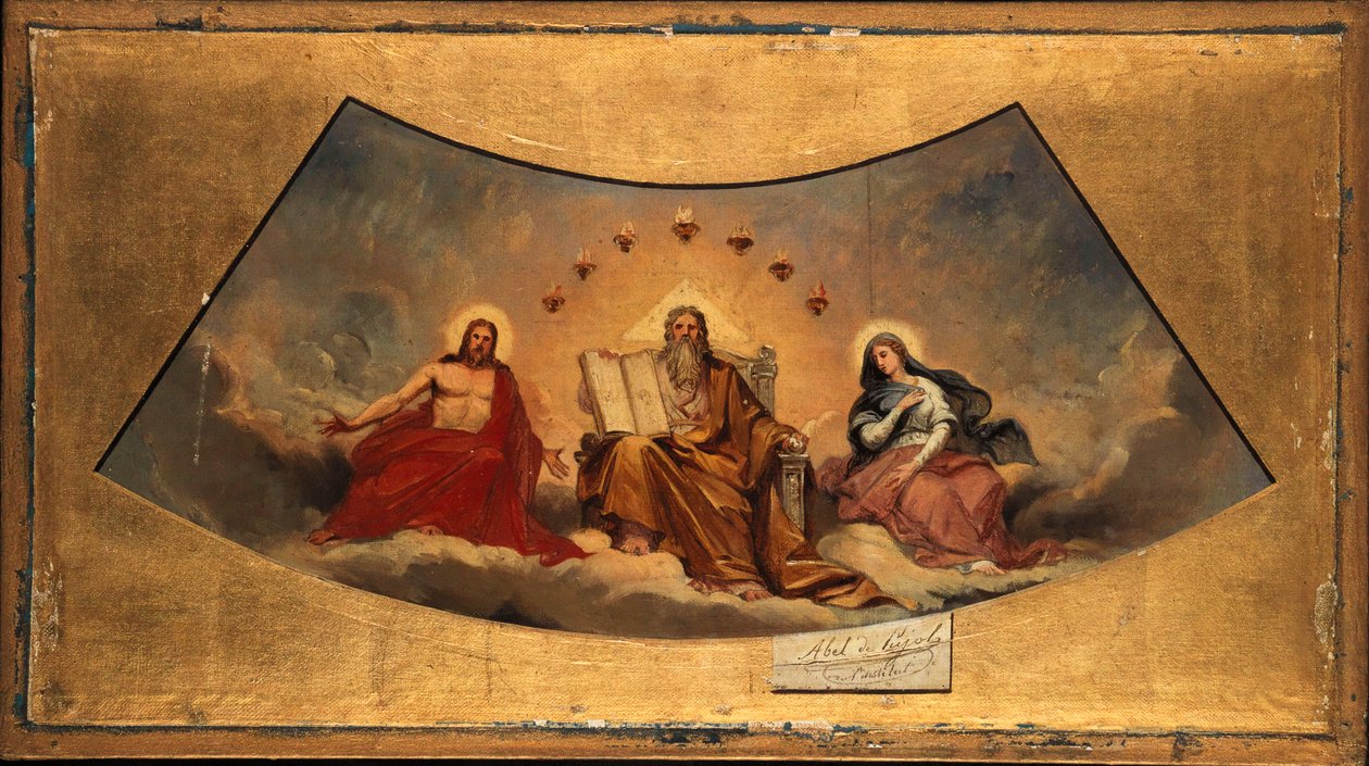 Francés: Le Père éternel, le Christ et la Vierge de Abel de Pujol