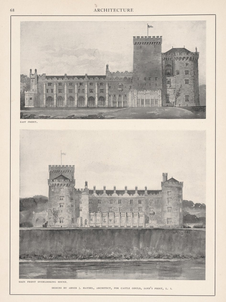 Castillo Gould, Hempstead House, 1904 de Abner J. Haydel