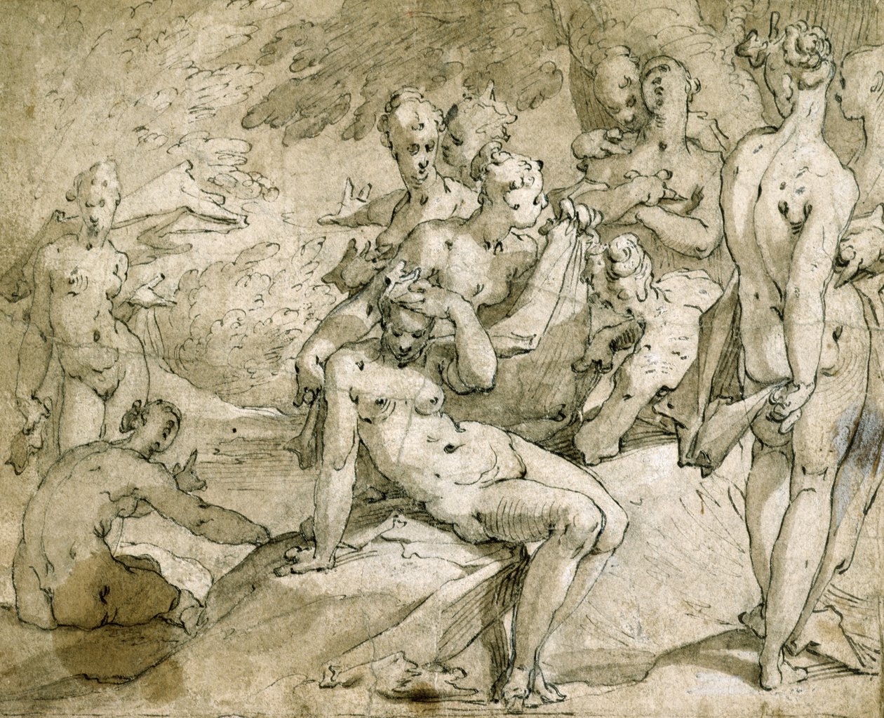 Diana y Calisto, c.1595 de Abraham Bloemaert