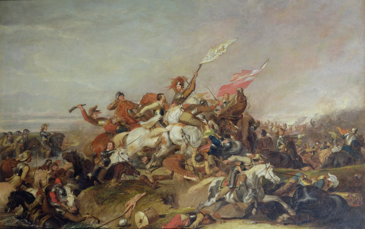 La batalla de Marston Moor en 1644, 1819 de Abraham Cooper