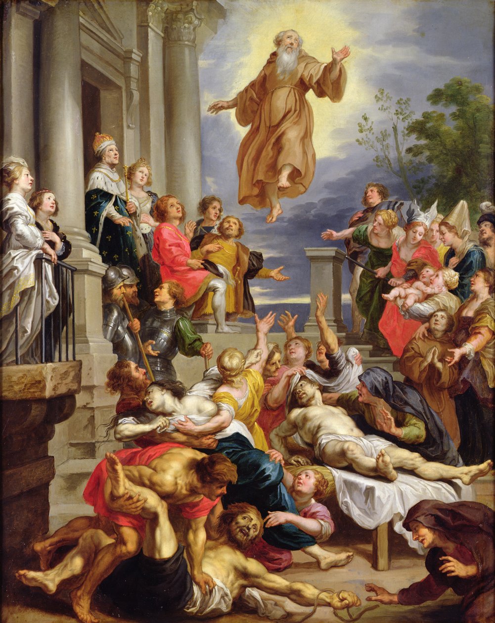 San Francisco de Paula apareciendo ante los enfermos de Abraham van Diepenbeeck