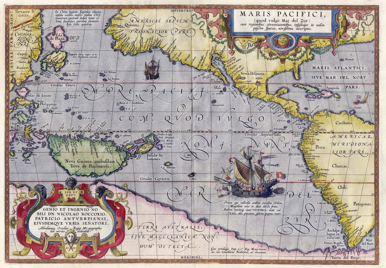 Maris Pacifici de Abraham Ortelius