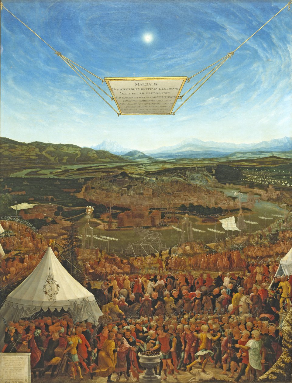 Mucio Escévola ante el rey Porsena, 1533 de Abraham Schöpfer