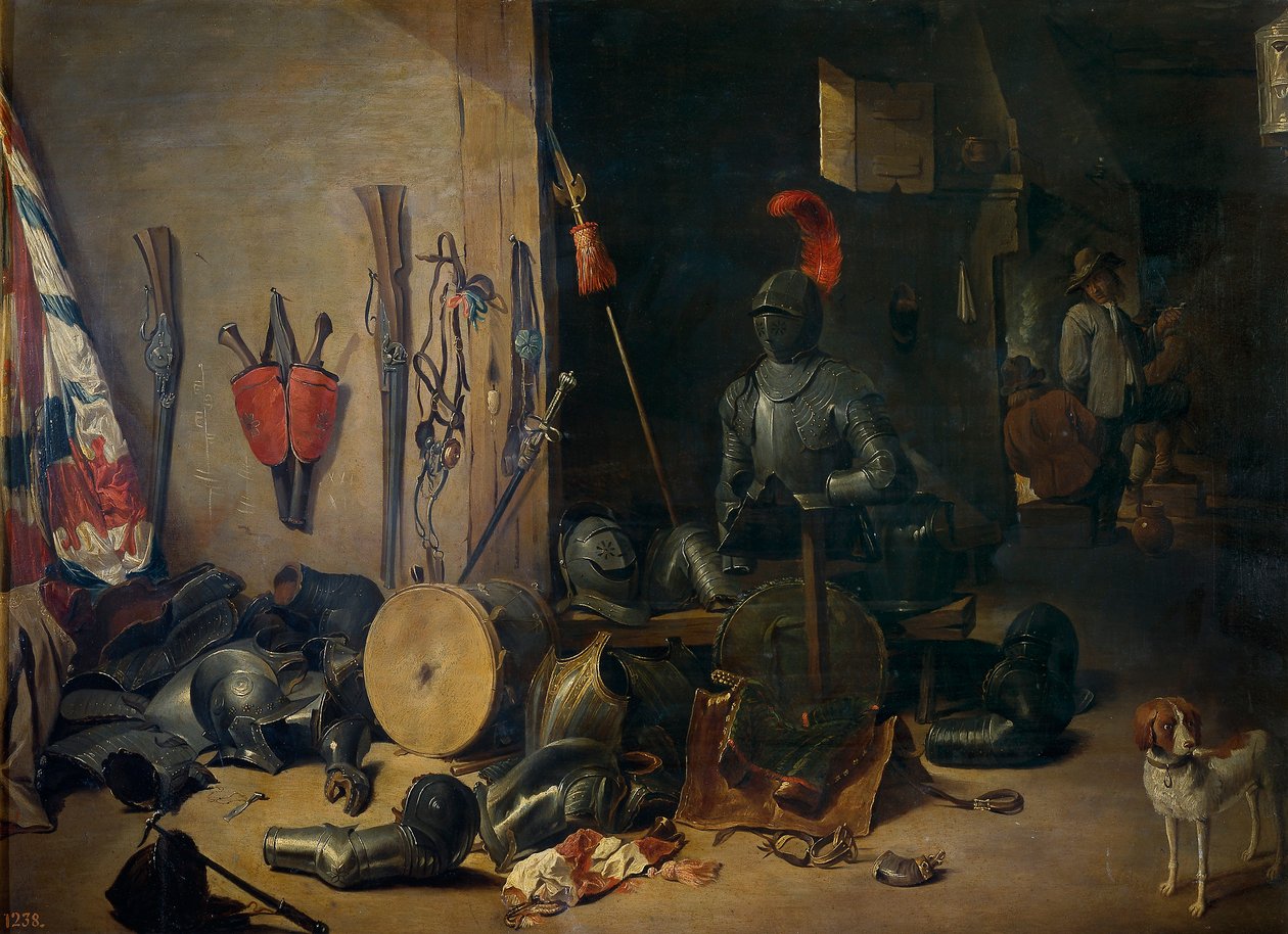 Una sala de guardia de Abraham Teniers