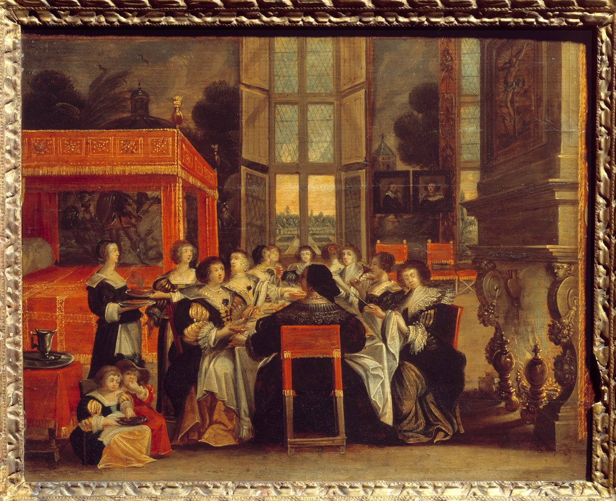 Conversación de damas en ausencia de sus maridos: Cena de Abraham (after) Bosse