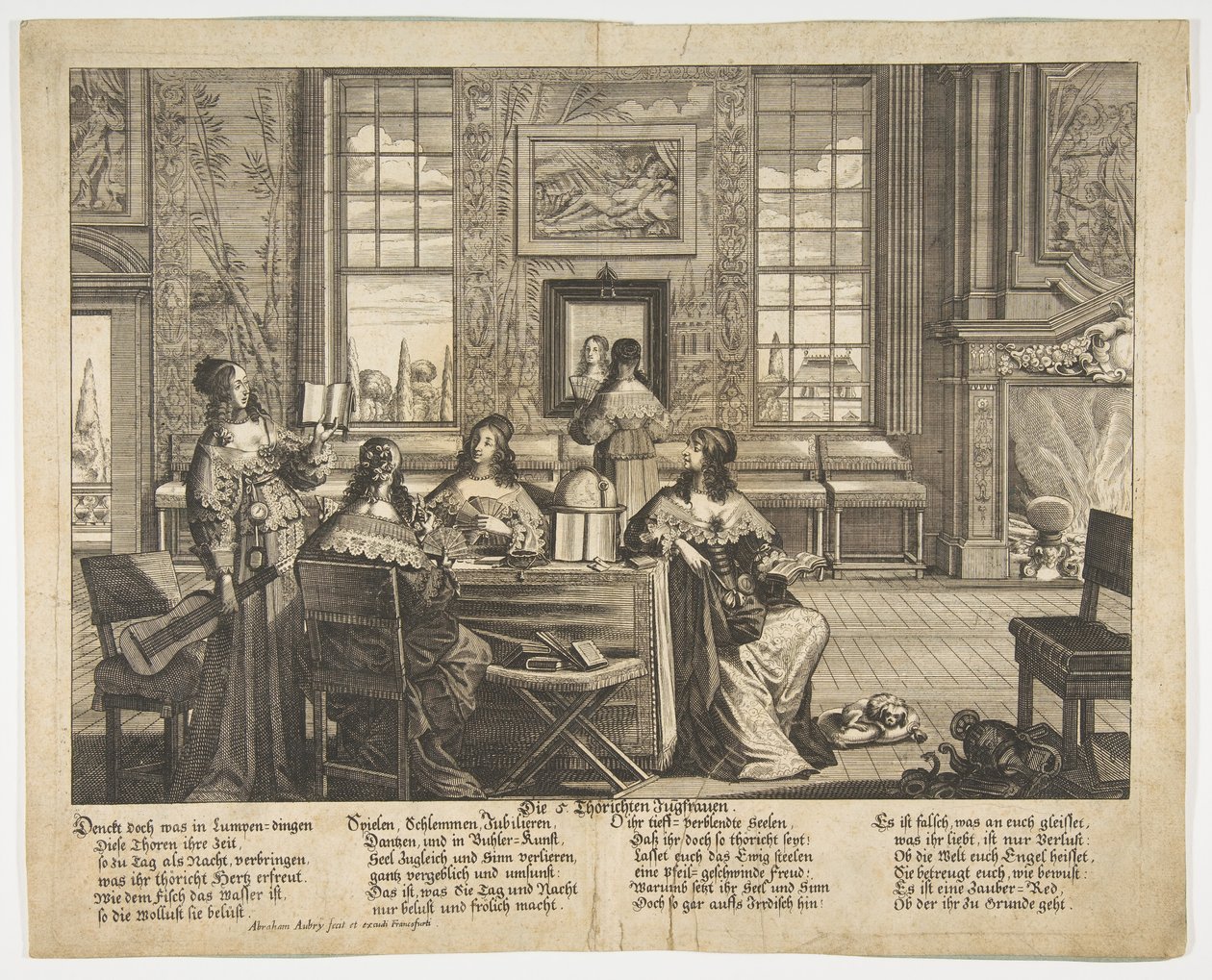 Las vírgenes necias conversando de Abraham Aubry