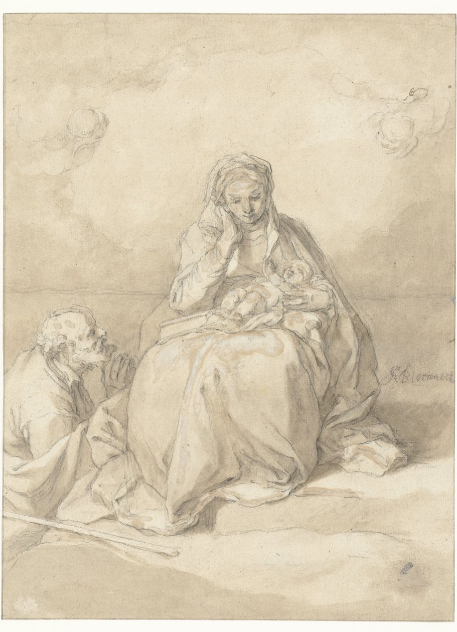 La Sagrada Familia de Abraham Bloemaert