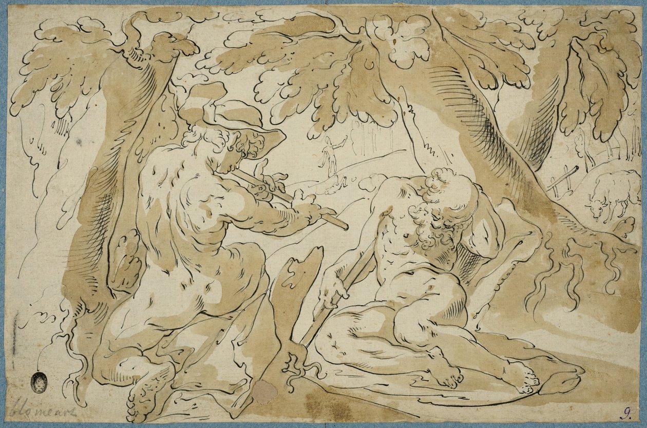 Mercurio y Argos de Abraham Bloemaert