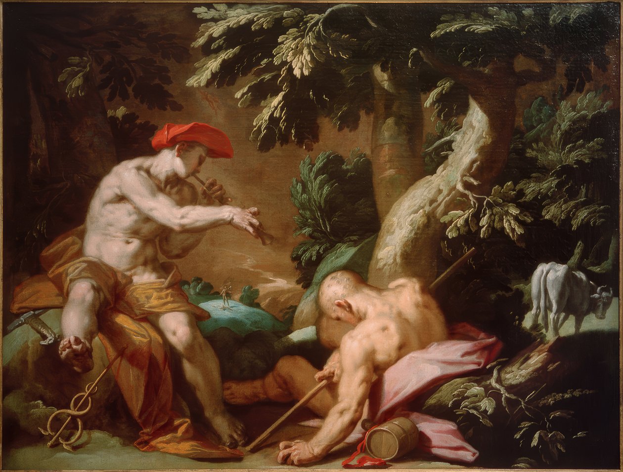 Mercurio, Argos e Io de Abraham Bloemaert