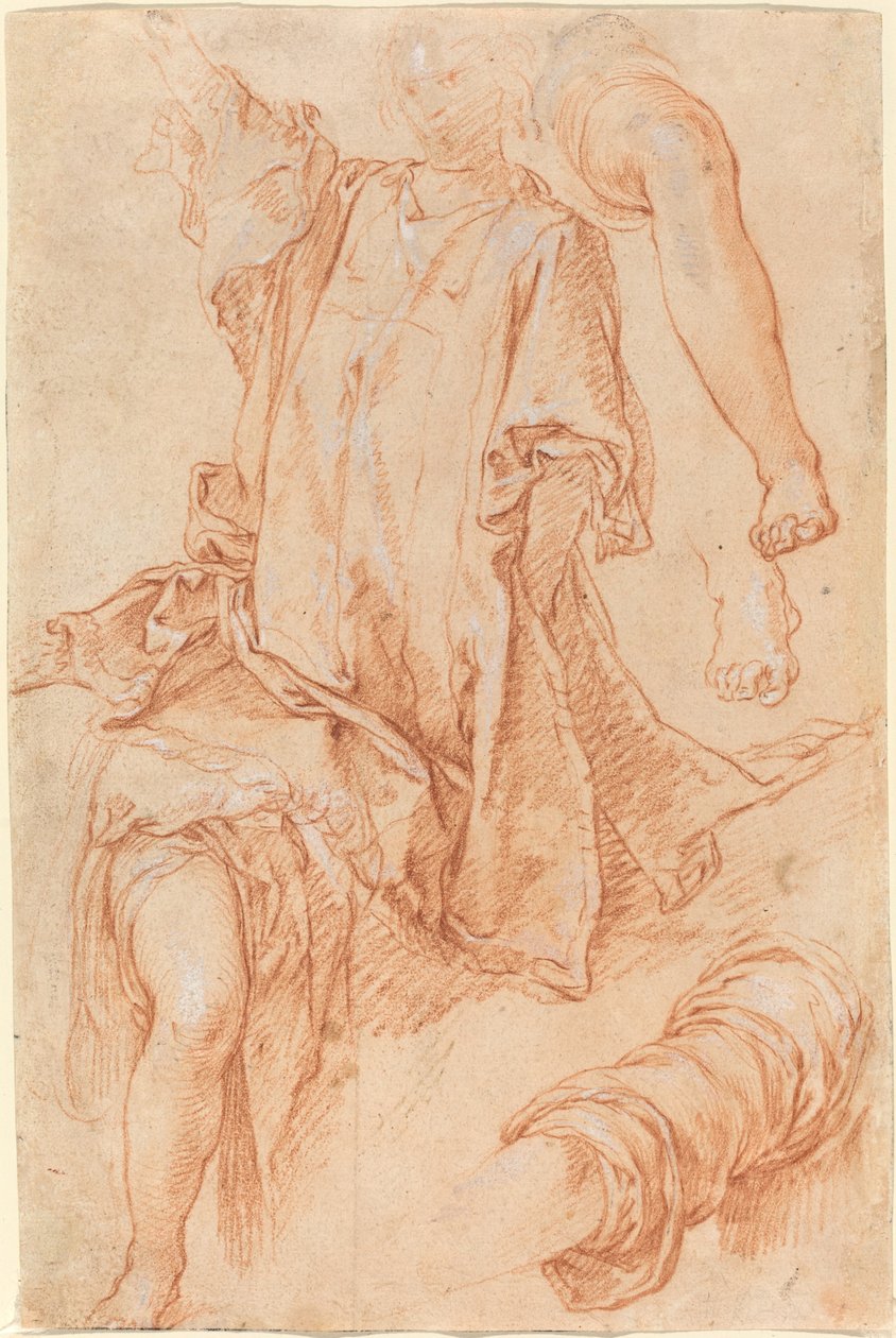 Estudios de Piernas y Ropajes [recto] de Abraham Bloemaert
