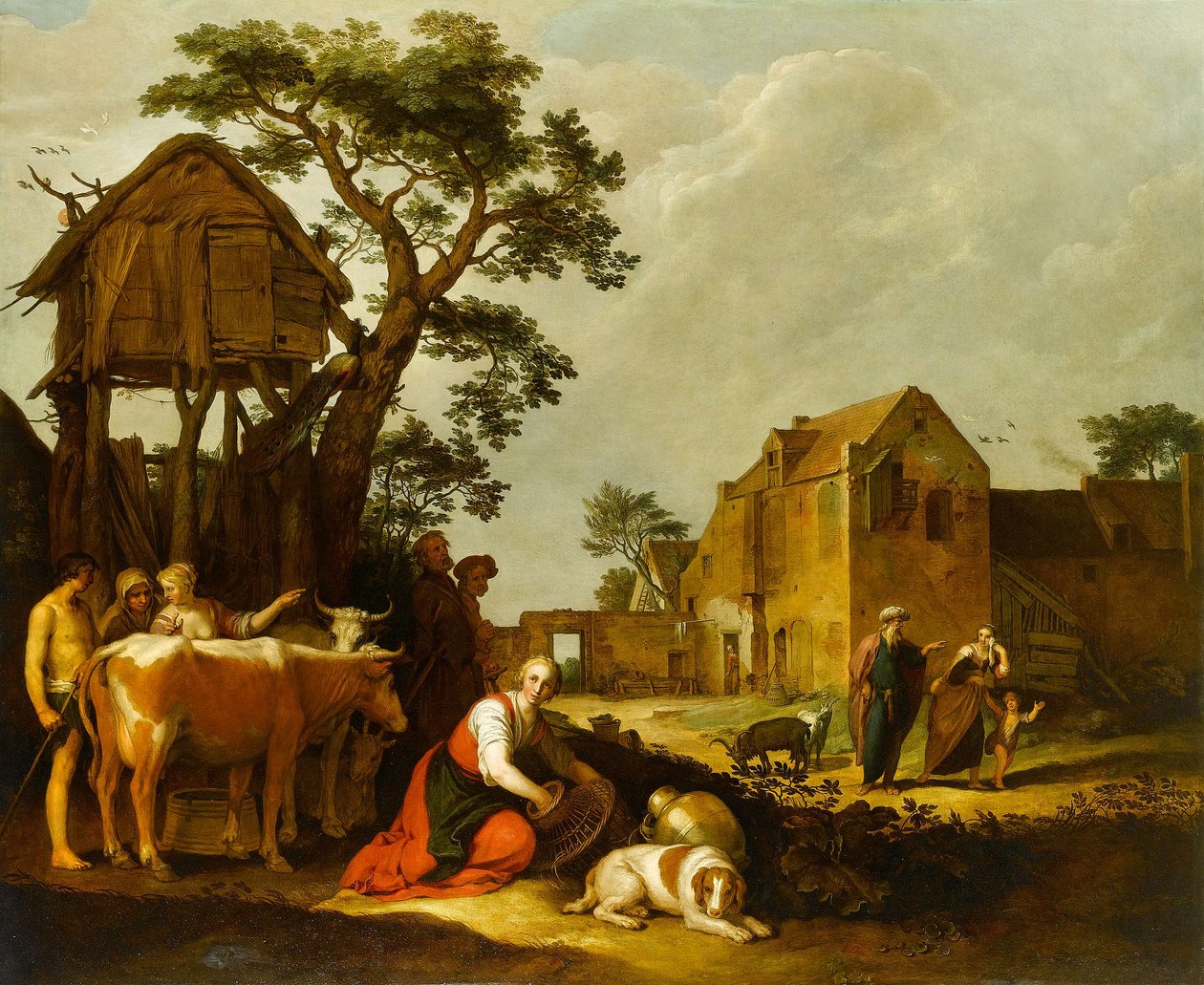 La expulsión de Agar e Ismael de Abraham Bloemaert