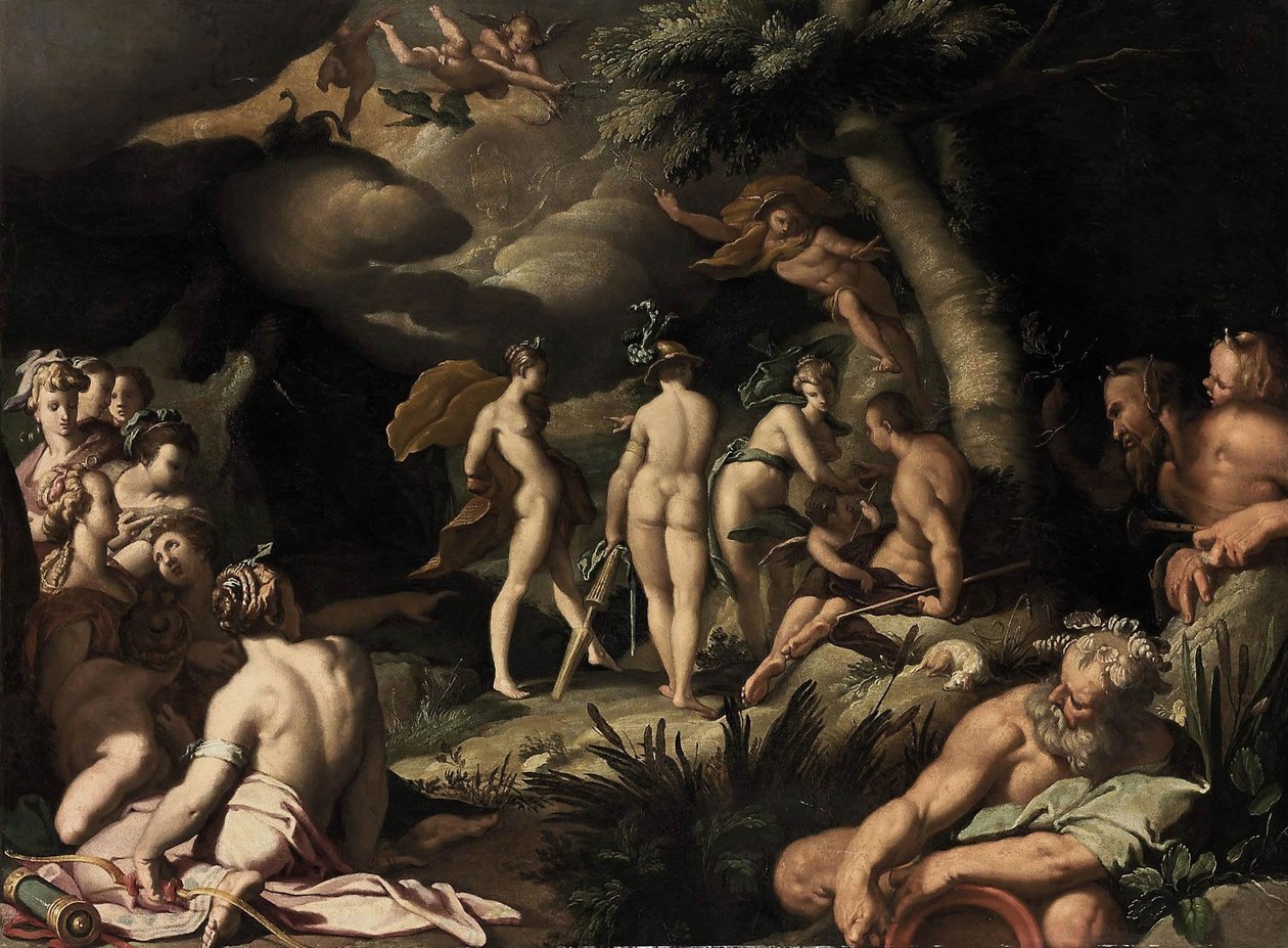 El Juicio de París de Abraham Bloemaert