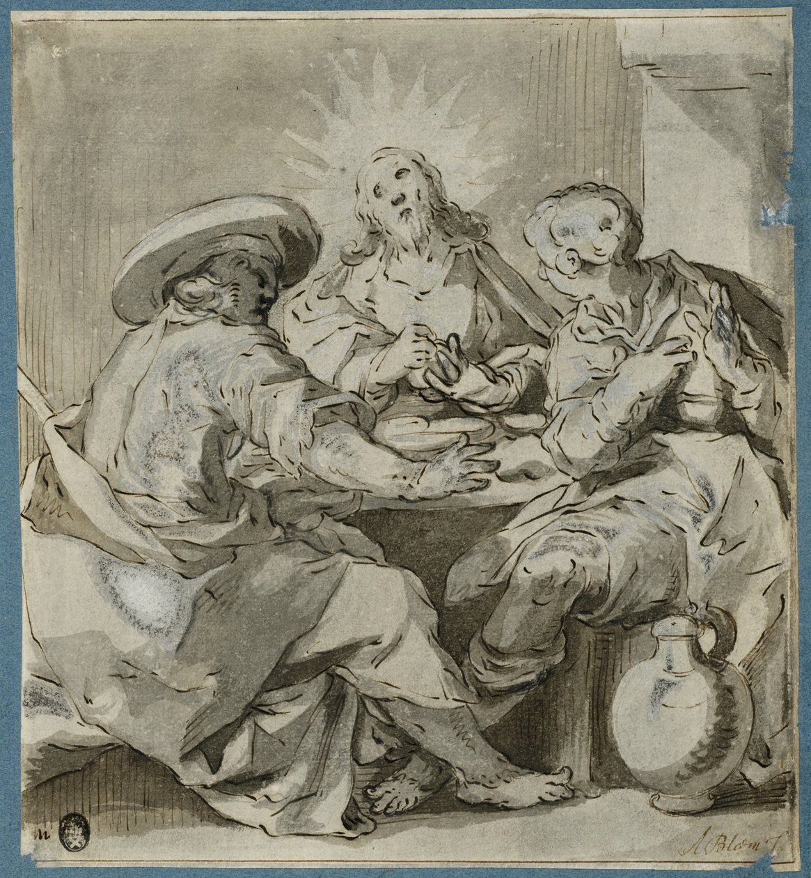 La cena de Emaús de Abraham Bloemaert