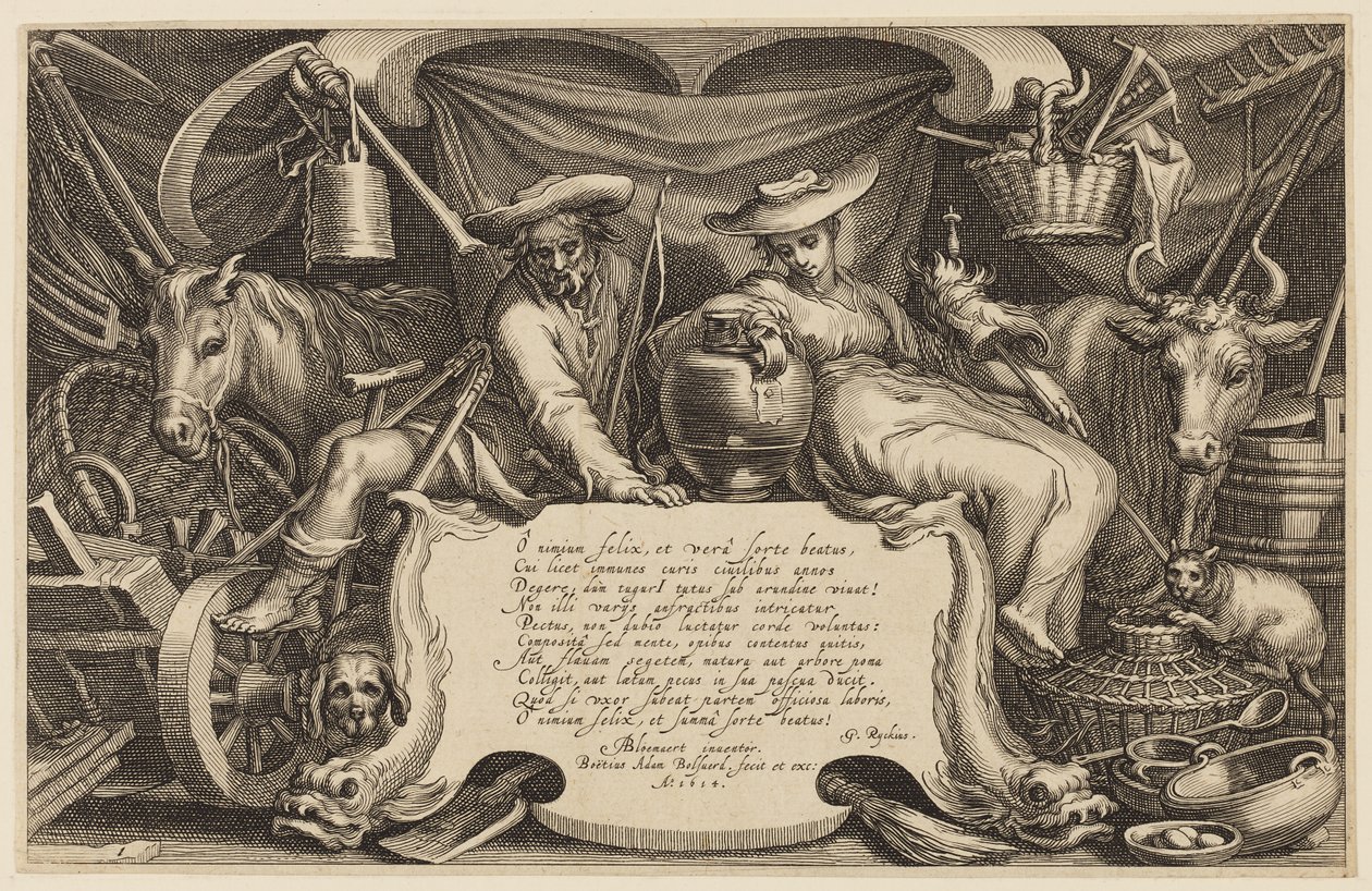 Portada, "La serie de la granja y el paisaje" de Abraham Bloemaert