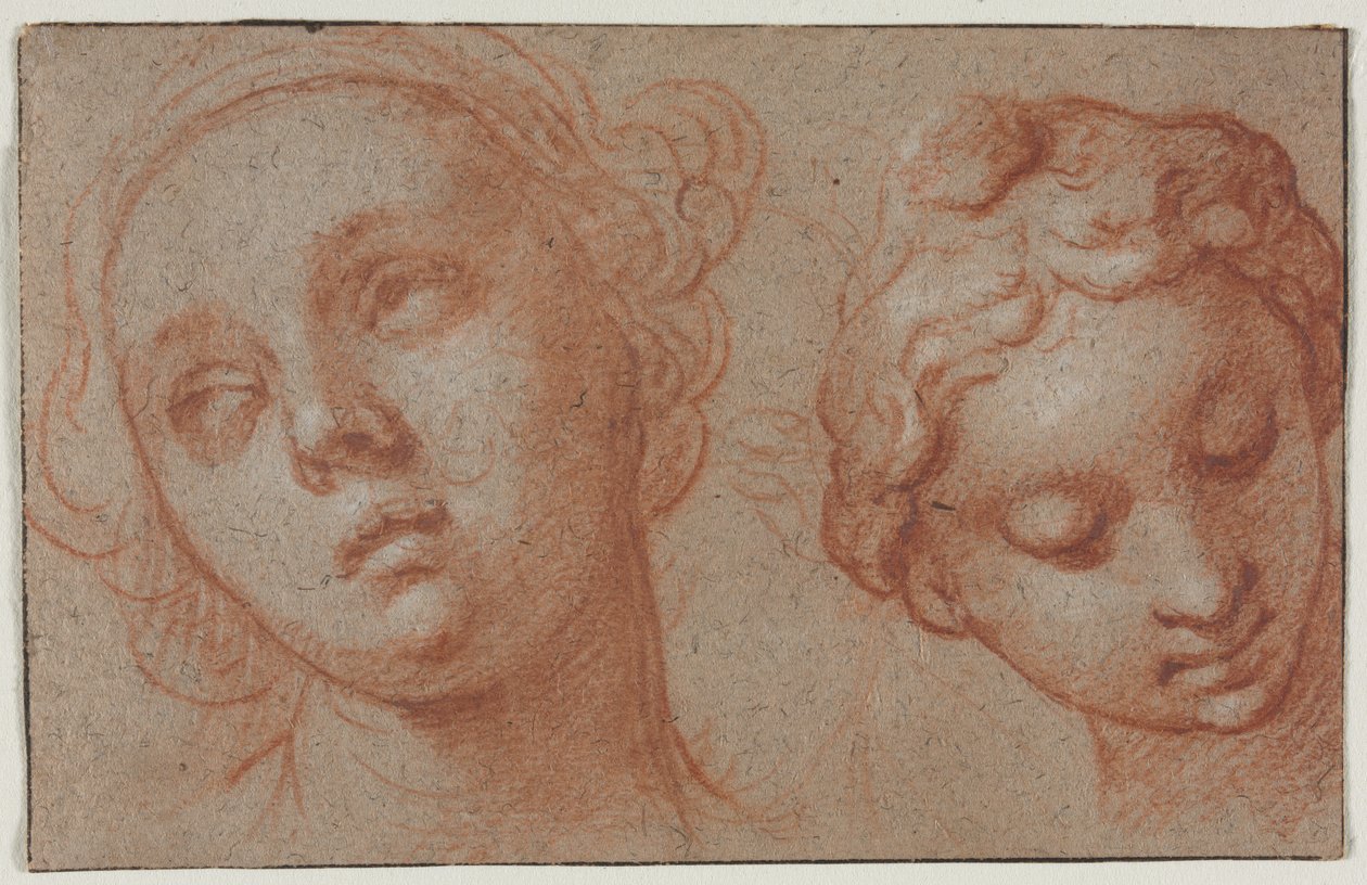 Two Female Heads de Abraham Bloemaert