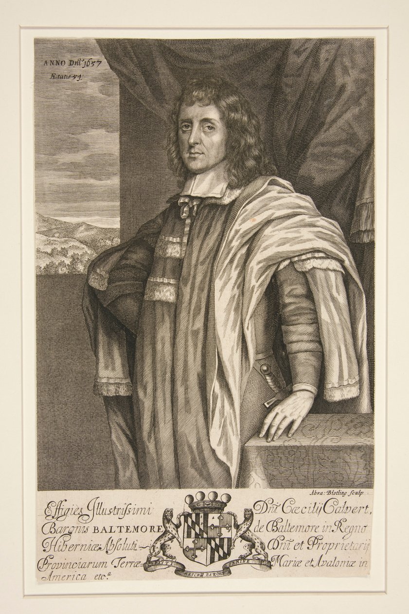 Cecilius Calvert, segundo barón de Baltimore de Abraham Blooteling