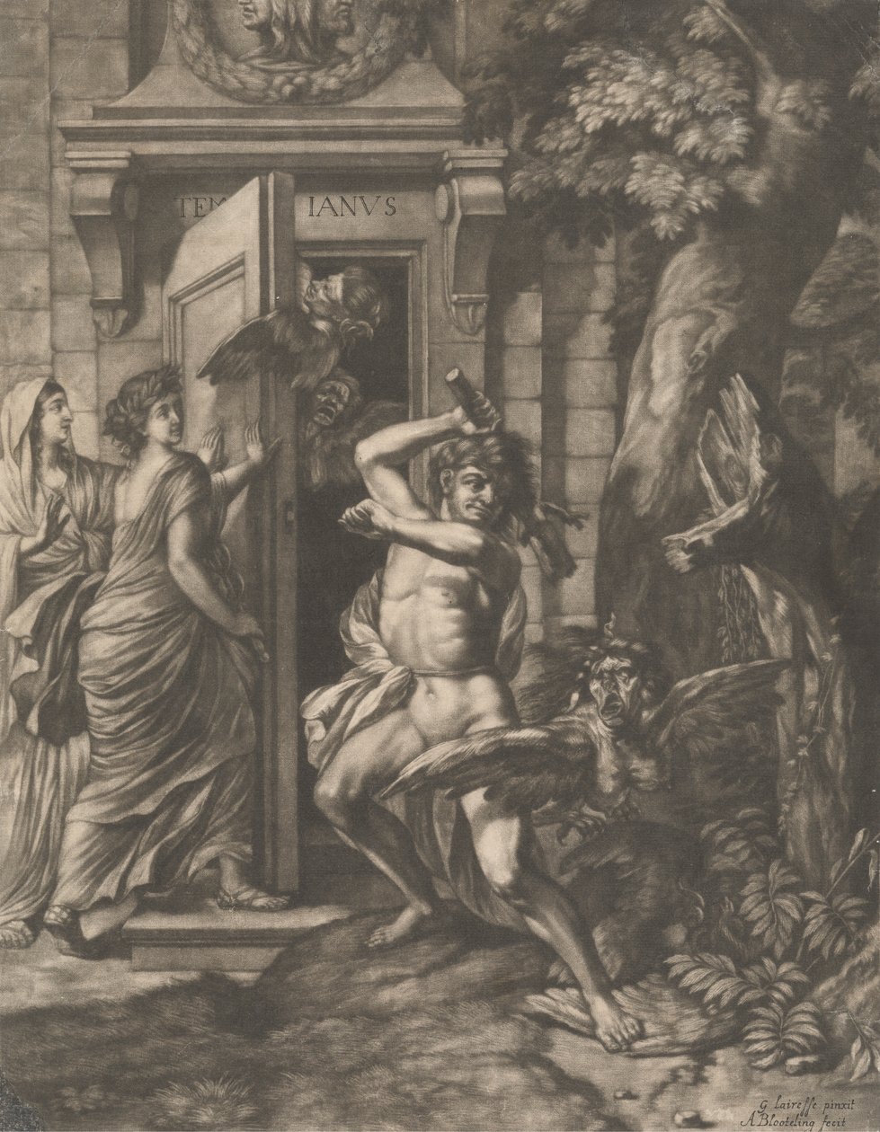 Hércules ante el templo de Jano de Abraham Blooteling