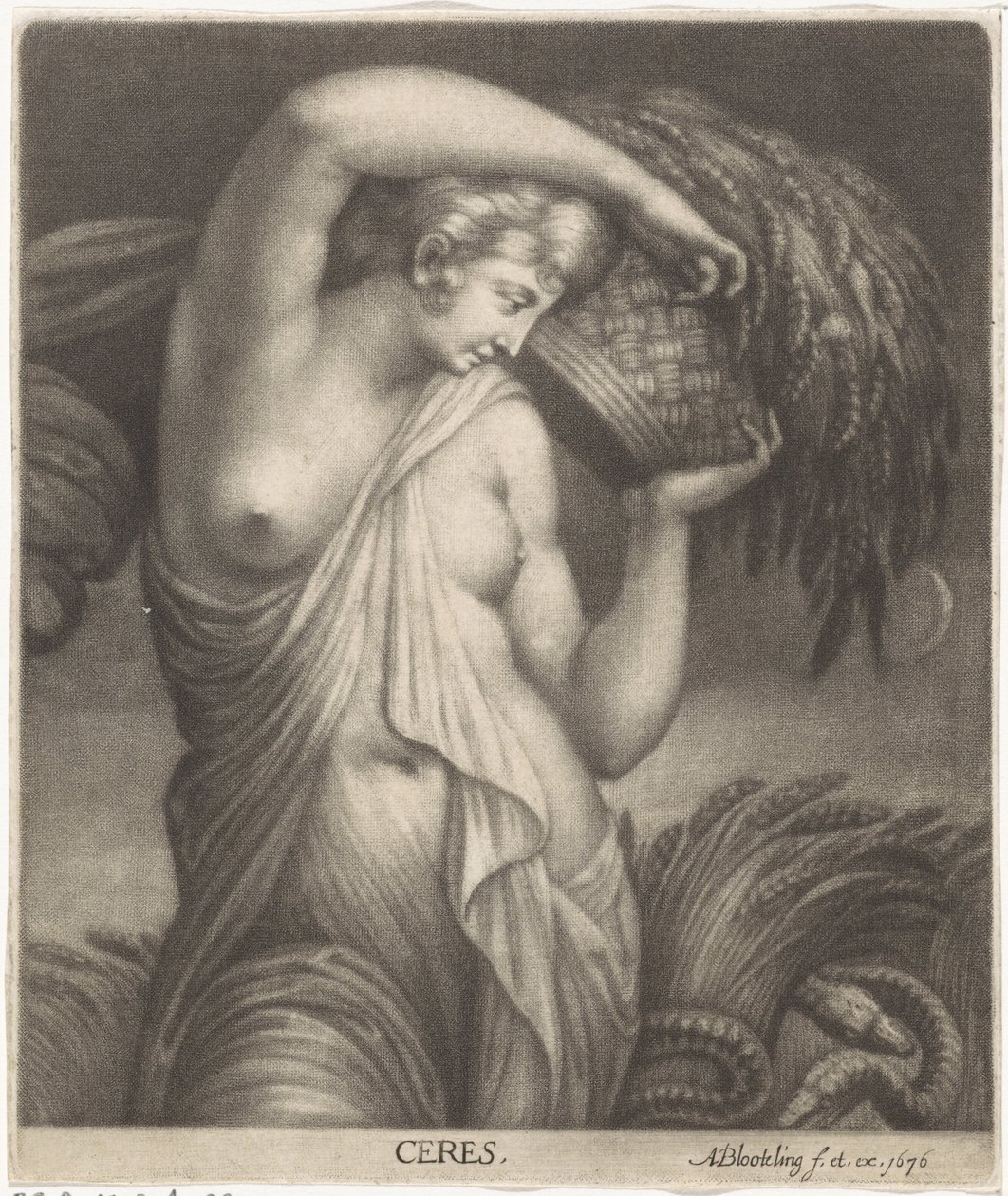 Ceres en un maizal Ceres (título sobre objeto) de Abraham Bloteling