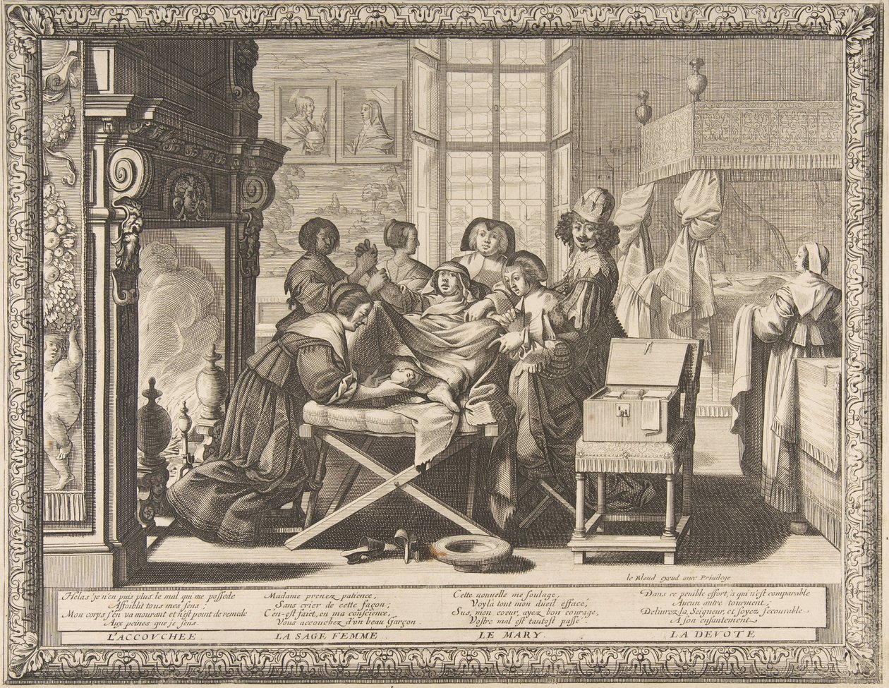 Parto, 1633 de Abraham Bosse