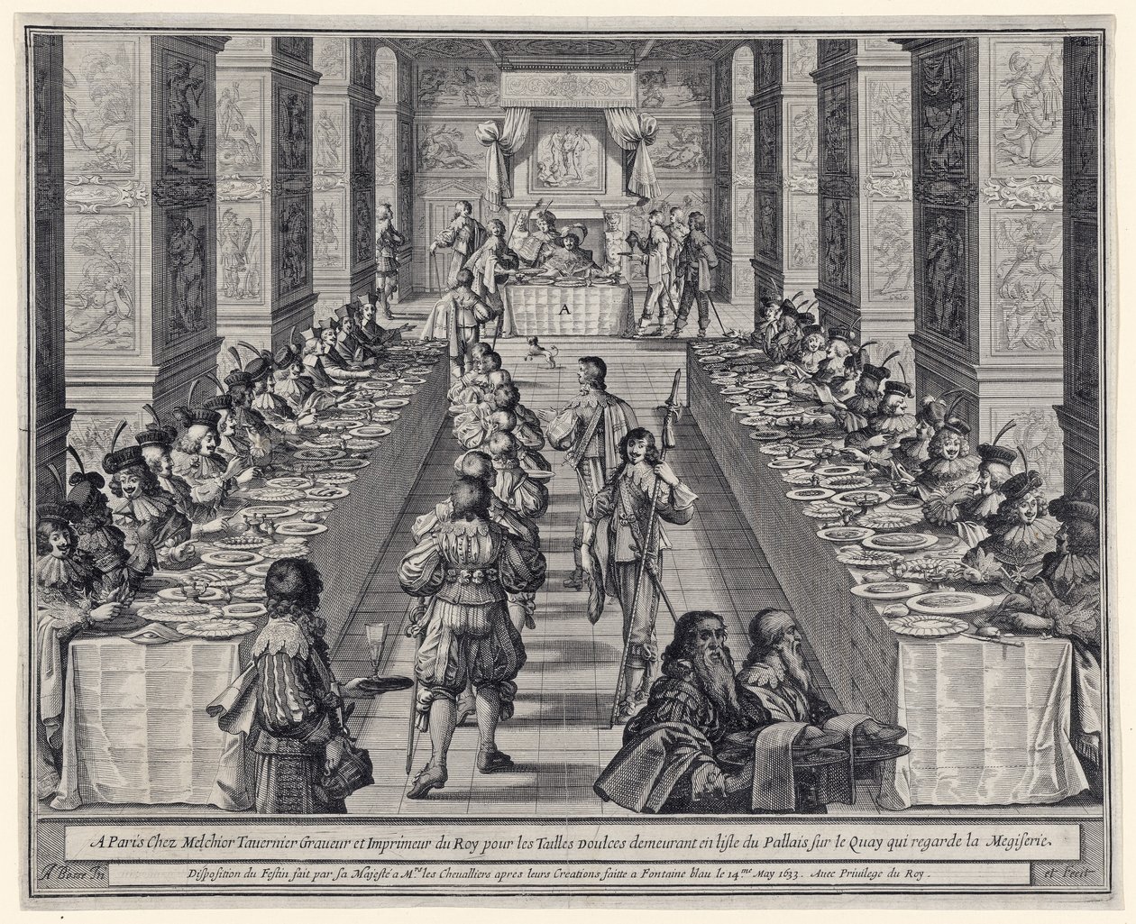 Disposición del banquete, de 
