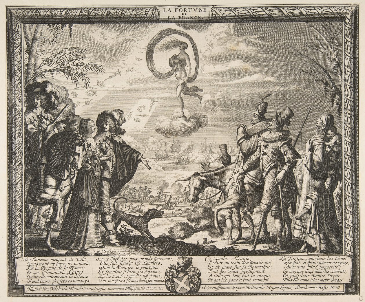 La Fortuna Favoreciendo a Francia, ca. 1635-37 de Abraham Bosse