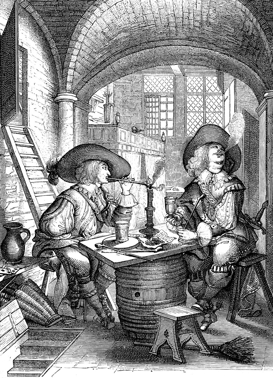 El Tabaco, siglo XVII de Abraham Bosse