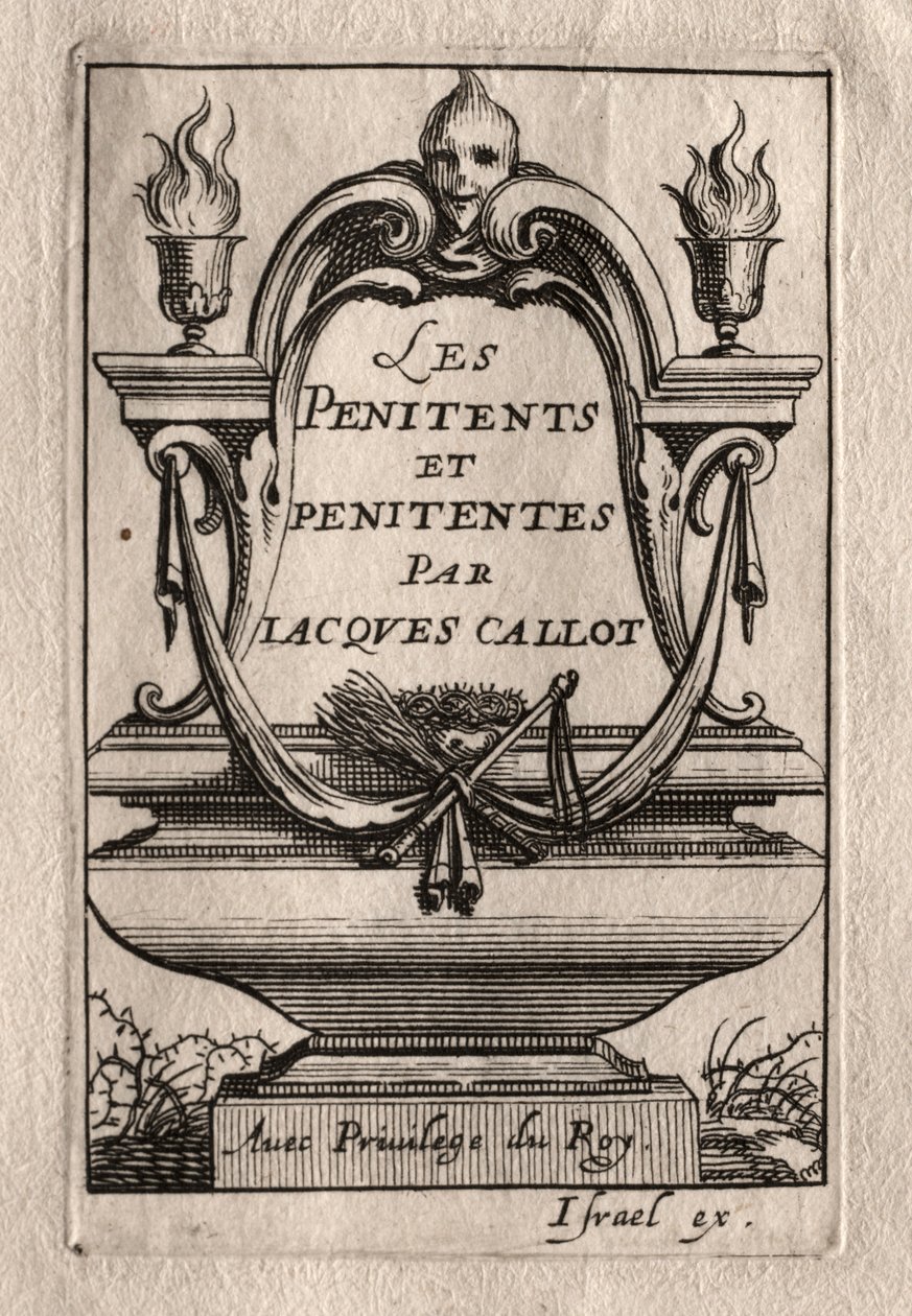 Los penitentes: Frontispicio de Abraham Bosse