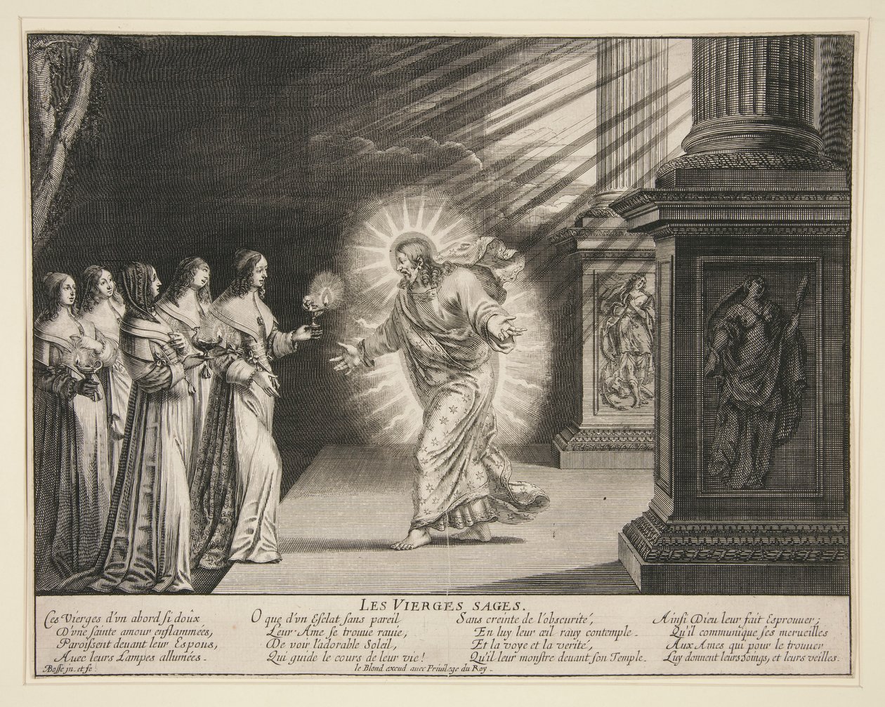 Las vírgenes sabias: las vírgenes insensatas (6 de 7 copias de la serie) de Abraham Bosse