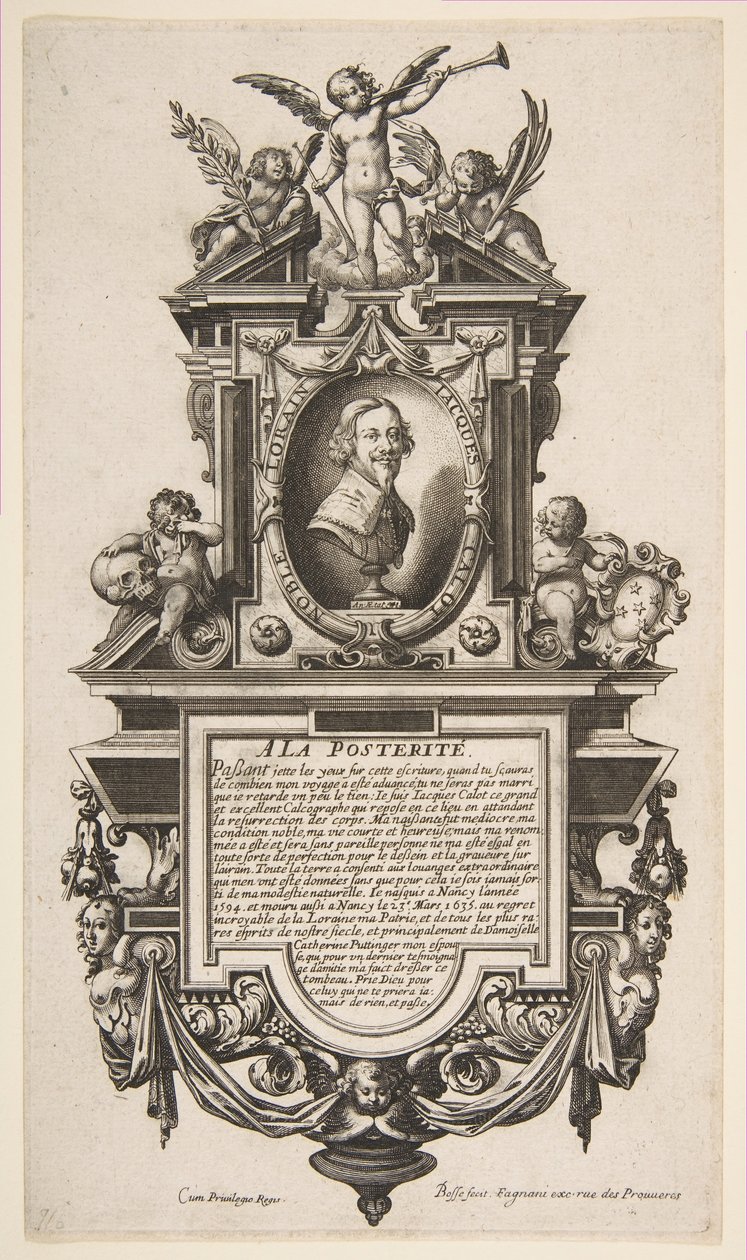 Retrato de Jacques Callot de Abraham Bosse