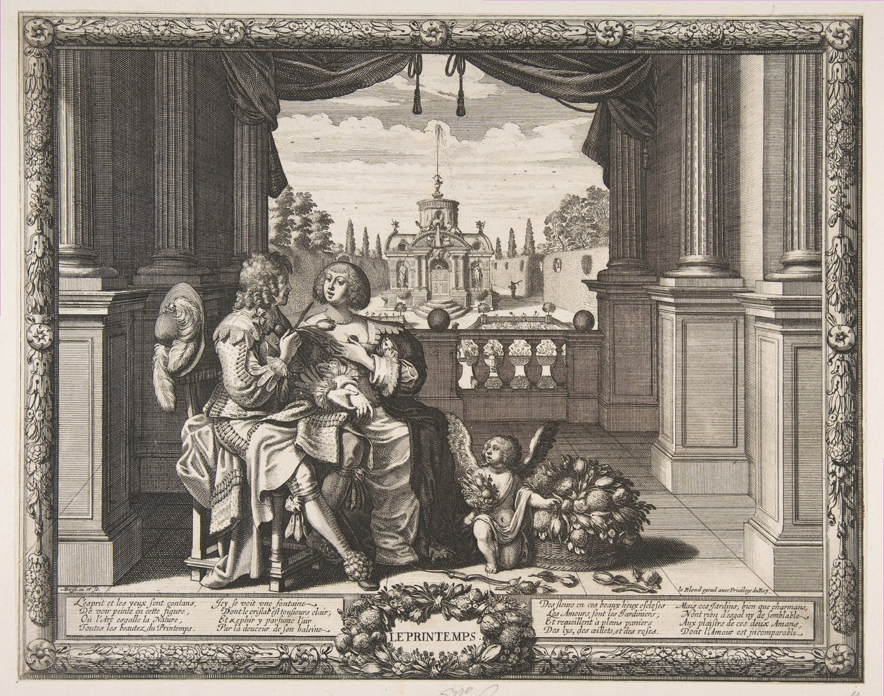 Primavera, 1635-37 de Abraham Bosse