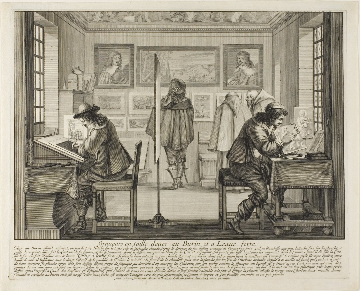 El grabador y el aguafortista, 1642 de Abraham Bosse