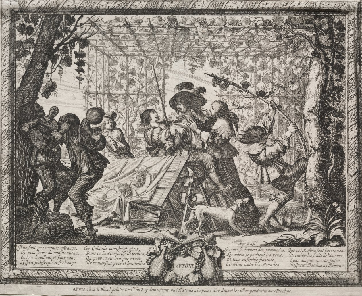 Las cuatro estaciones: Otoño de Abraham Bosse