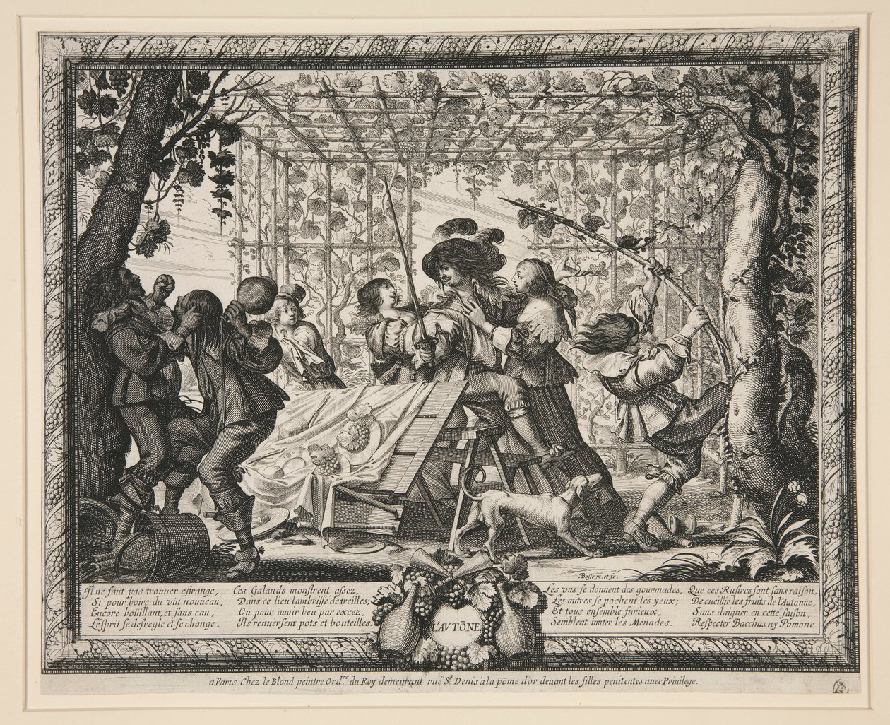 Las cuatro estaciones: Otoño de Abraham Bosse