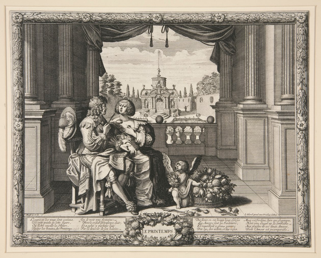Las cuatro estaciones: primavera de Abraham Bosse
