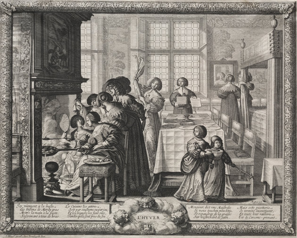 Las cuatro estaciones: Invierno, 1635 de Abraham Bosse