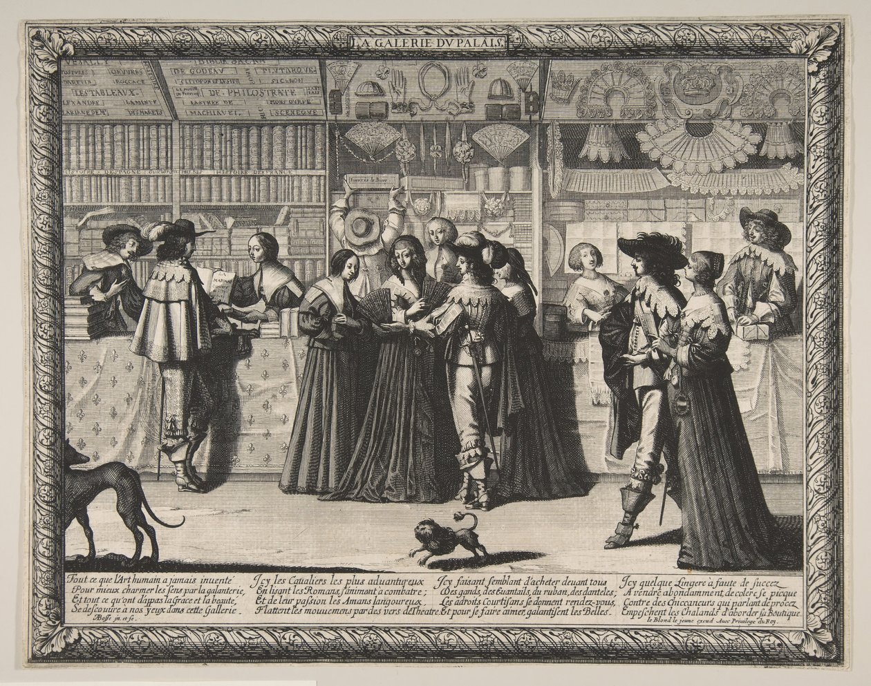 La galería del Palacio de Justicia, ca. 1638 de Abraham Bosse