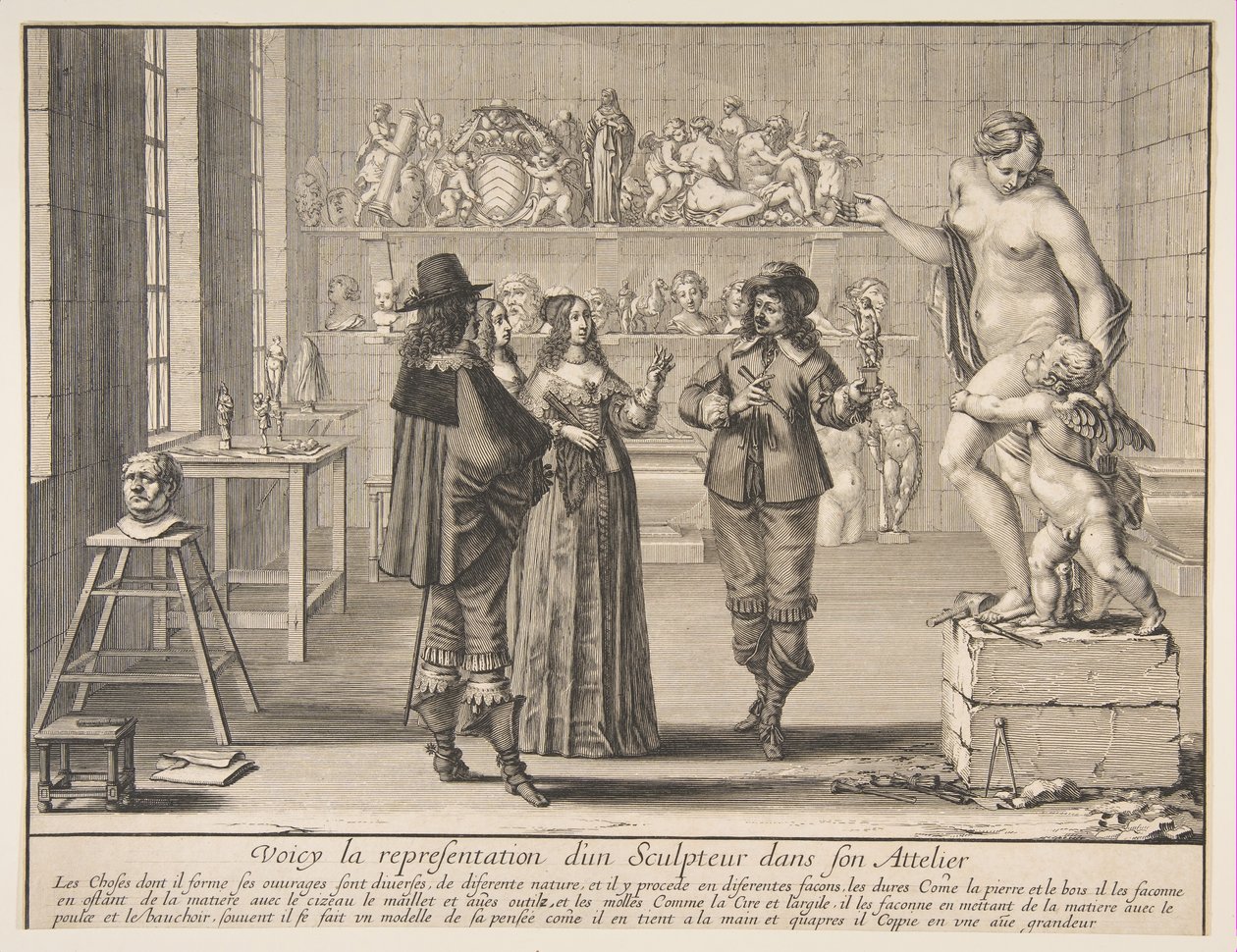 El escultor, 1642 de Abraham Bosse