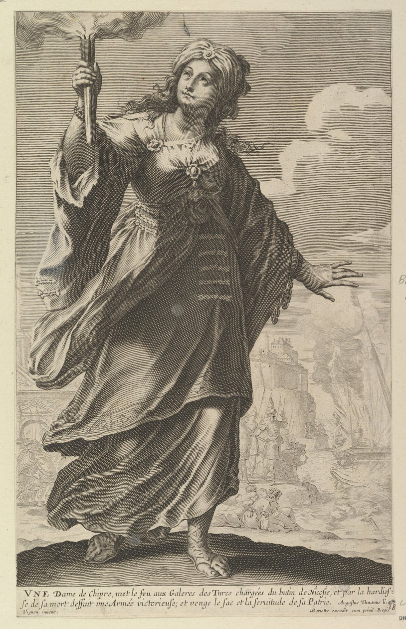 Una dama de Chipre, 1647 de Abraham Bosse