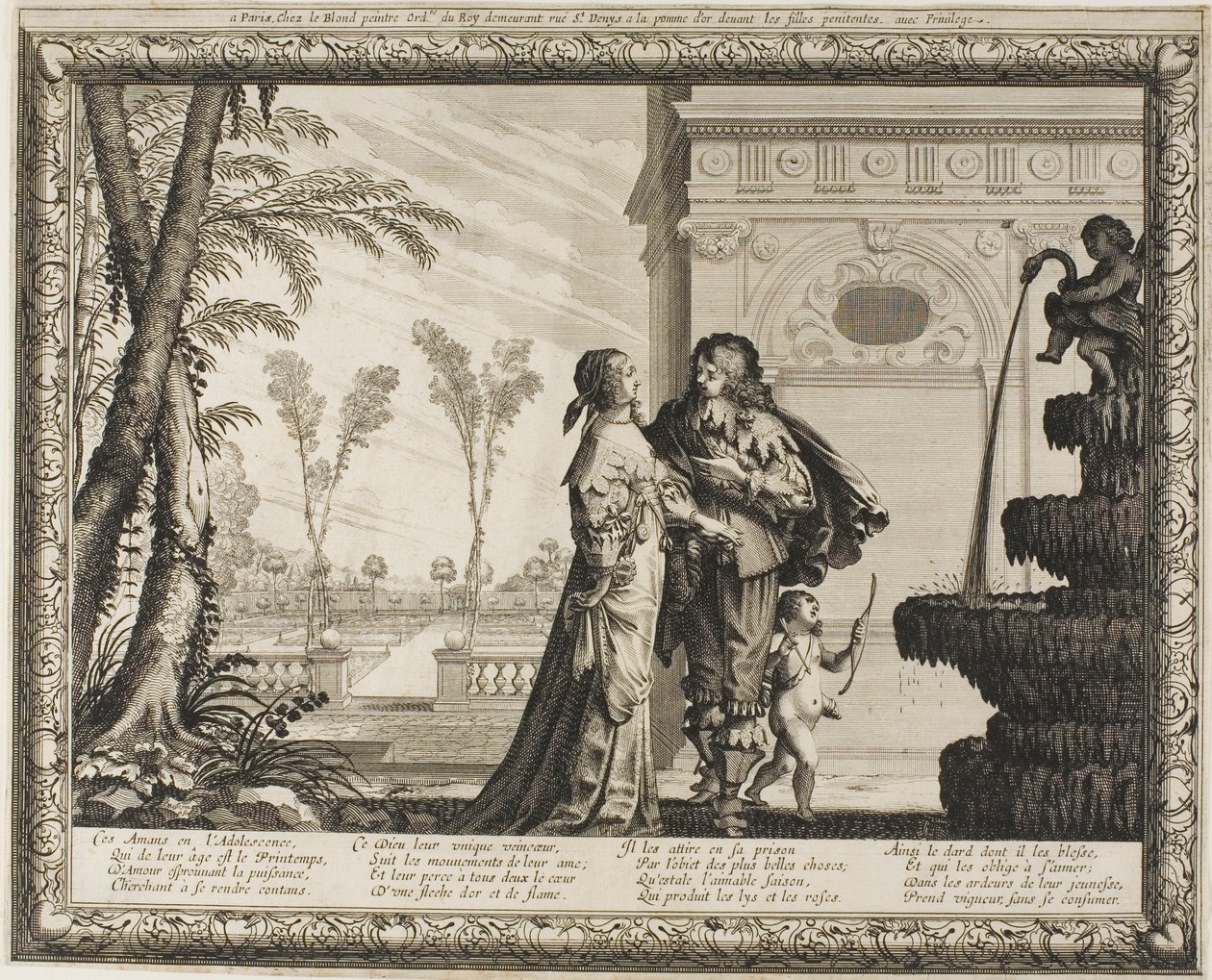 Juventud, de Las Cuatro Edades del Hombre de Abraham Bosse