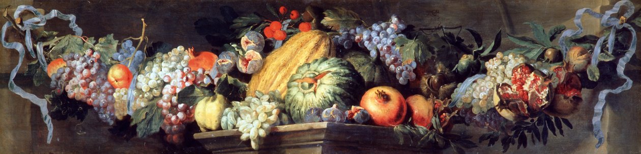 Fiesta de frutas y flores de Abraham Brueghel