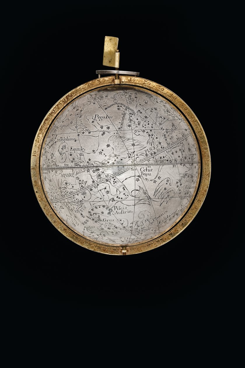 Dos globos terráqueos y celestes excepcionales, sostenidos por Hércules y Atlas, Augsburgo, 1697-99 de Abraham Drentwett