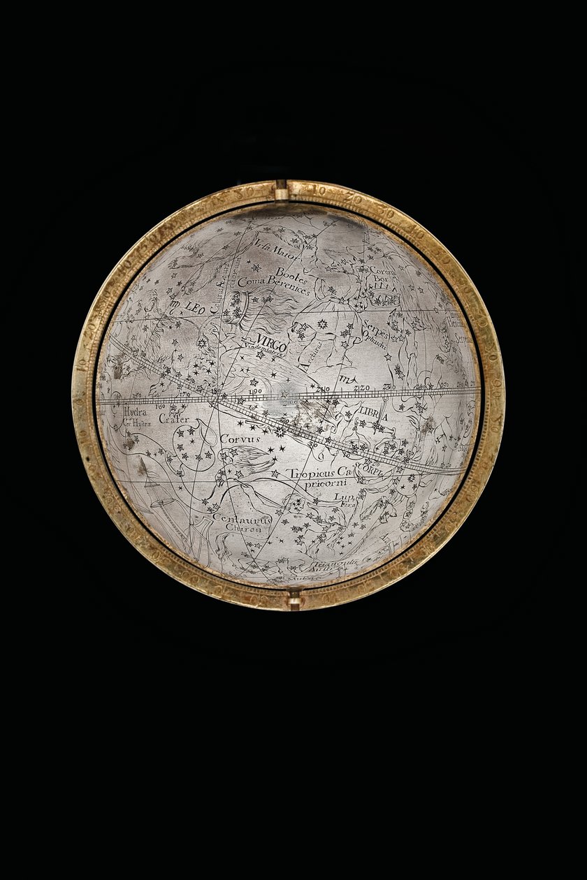 Dos globos terráqueos y celestes excepcionales, sostenidos por Hércules y Atlas, Augsburgo, 1697-99 de Abraham Drentwett
