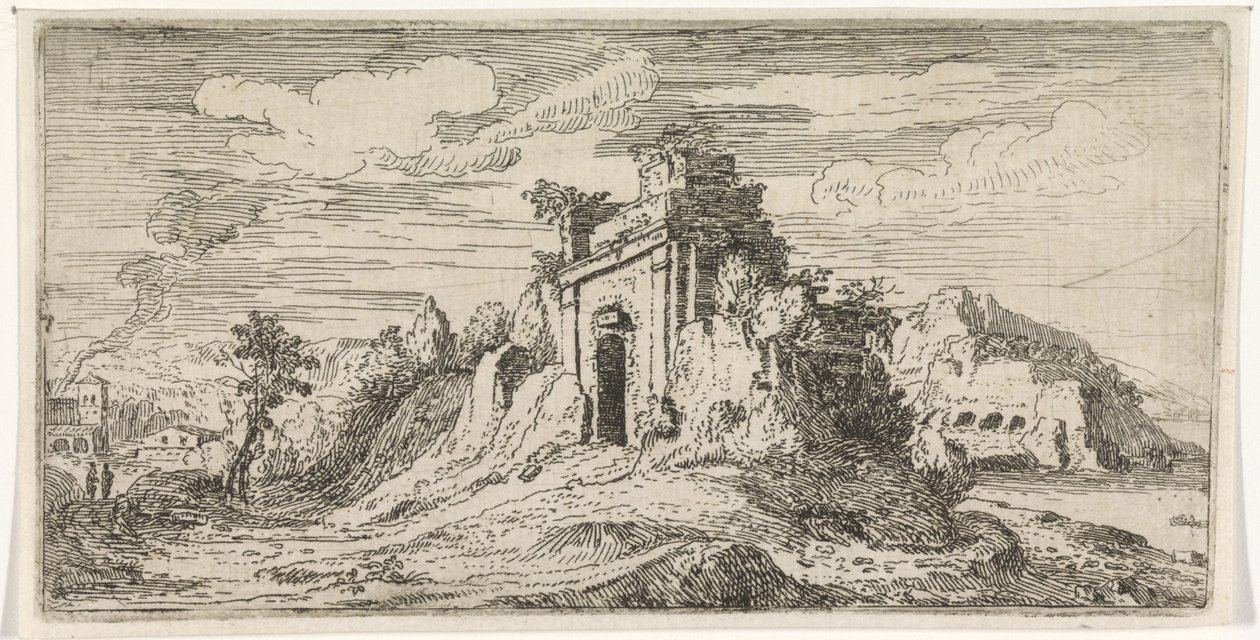 Paisaje con las ruinas de una puerta de Abraham Genoels