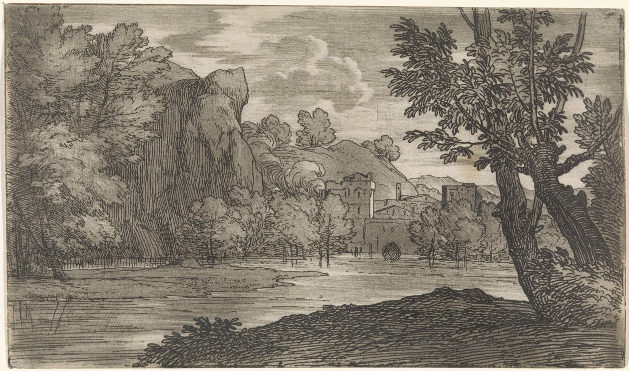 Paisaje con río de Abraham Genoels