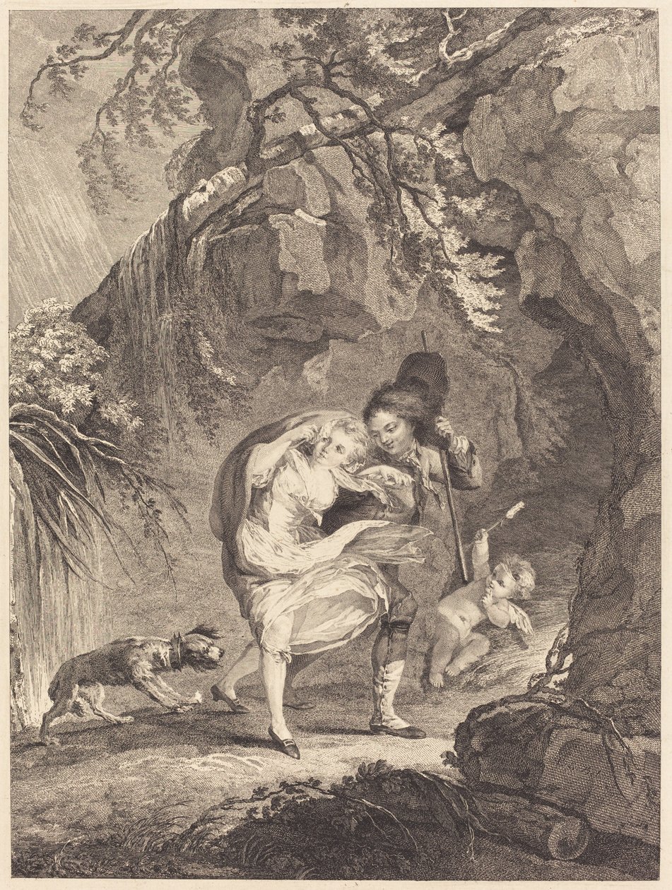 El Golpe de Viento de Abraham Girardet after Antoine Lebel